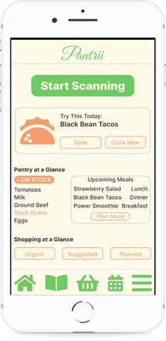 Pantrii Device Mockup