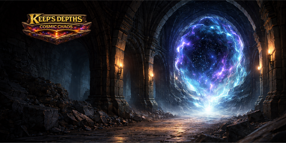 Keep's Depths Cosmic Chaos Chapter Splash Screen